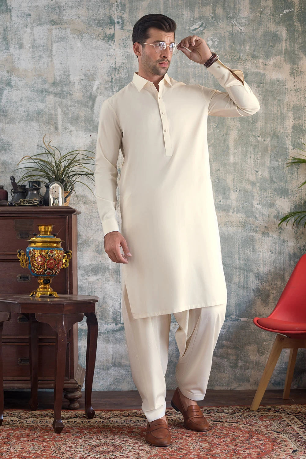 CRAVE Bone White Boski Unstitched Fabric