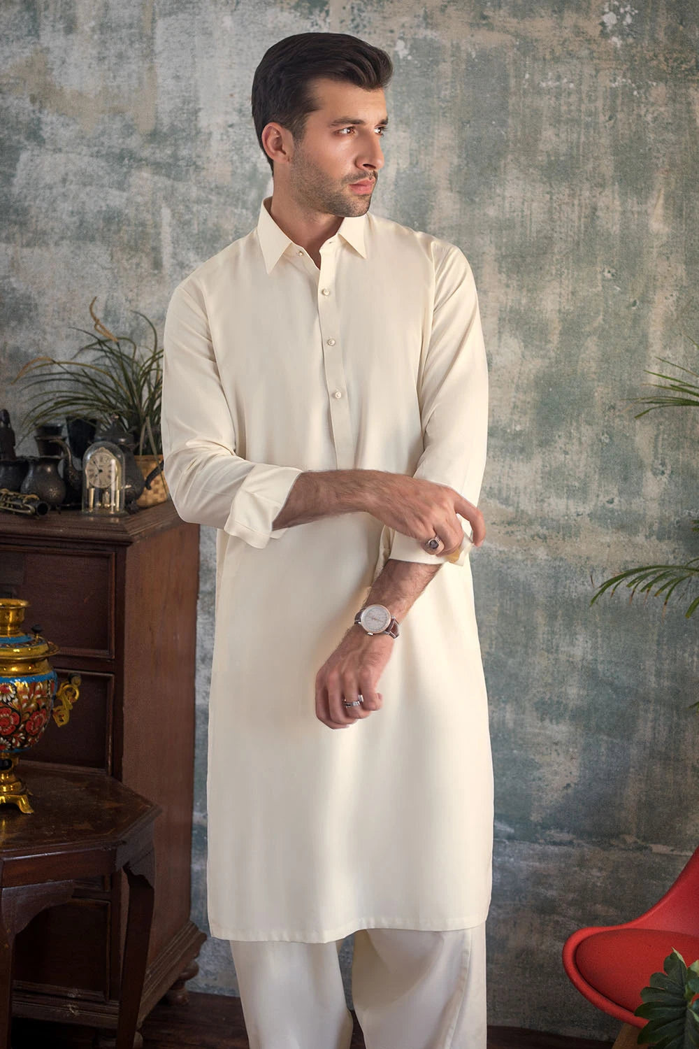CRAVE Bone White Boski Unstitched Fabric