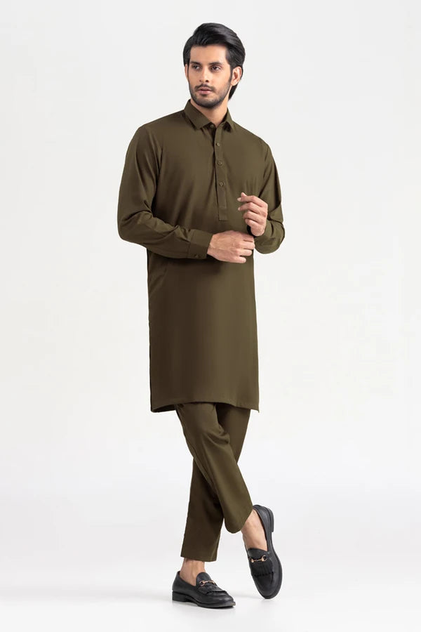 CRAVE Olive Green Wash & Wear